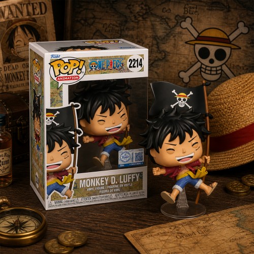 Ігрова фігурка Funko POP! серії Великий куш - Луффі з прапором (Funko)