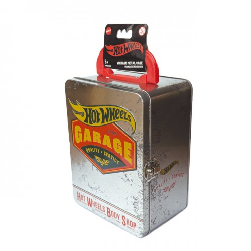 Вінтажний сріблястий контейнер для 18 машинок Hot Wheels (Hot Wheels)