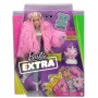 Кукла Barbie "Экстра" в розовой пушистой шубке (Barbie)