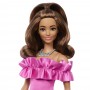 Кукла Barbie "Модница" в розовом мини-платье с оборками (Barbie)