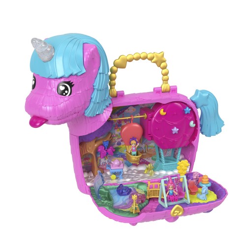 Ігровий набір "Святкова вечірка єдинорогів" Polly Pocket (Полли Покет)