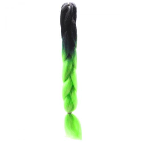 Канекалон "Омбре" 60 см, зелений (MiC)