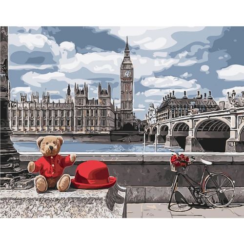 Картина по номерам "Teddy в Лондоне" (MiC)