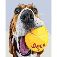 Картина по номерам "Игривый пес"