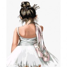 Картина по номерам "Крошка балерина"