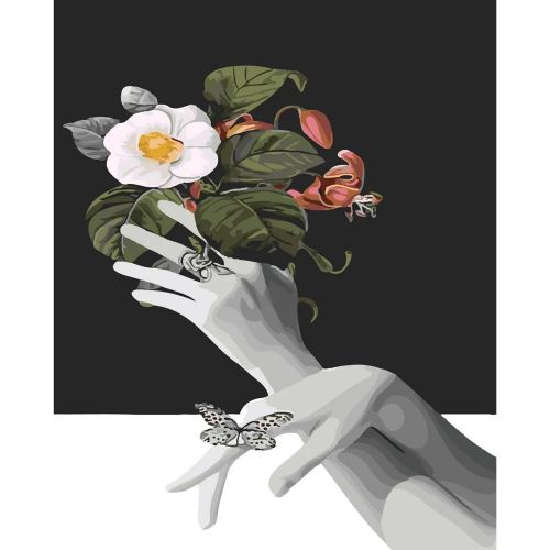 Картина по номерам "Нежность рук" (MiC)
