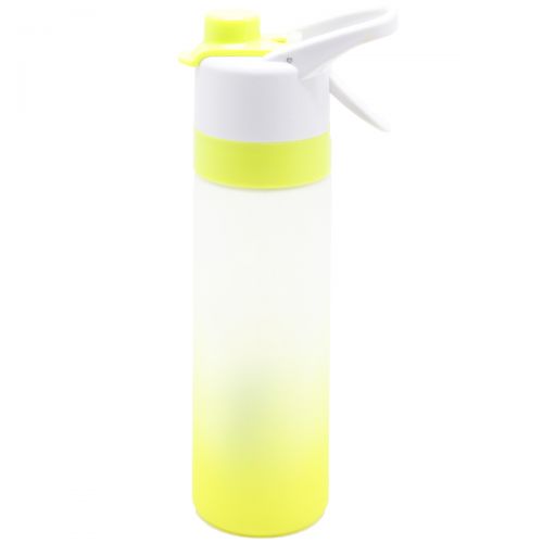 Спортивная бутылка с распылителем, 650 мл (желтая) (MiC)