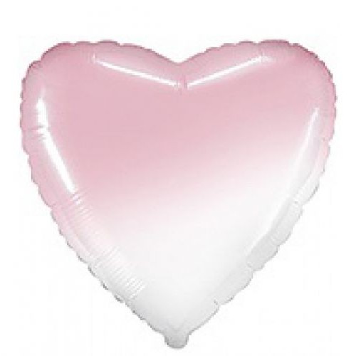 Куля фольгована "Серце", рожевий градієнт (FlexMetal)