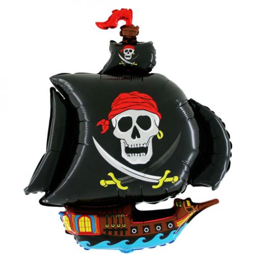 Шарик фольгированный "Пиратский корабль" (FlexMetal)