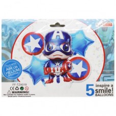 Набор надувных шаров "Малыш Капитан Америка"
