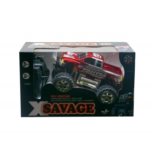 Машинка "Savage: Пикап" на радиоуправлении (красная) (MiC)