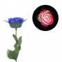Троянда зі світлом, 40 см (синій) (MiC)