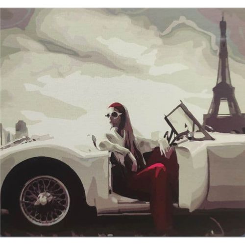 Картина за номерами "Чорно-білий шик Парижу" ★★★ (Оптифрост)
