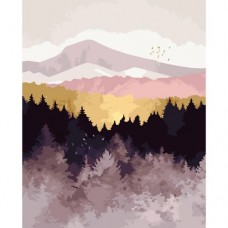 Картина по номерам "Горы на рассвете"