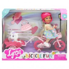 Игровой набор "Кукла Милана на велосипеде"