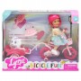Игровой набор "Кукла Милана на велосипеде" (Lyna)