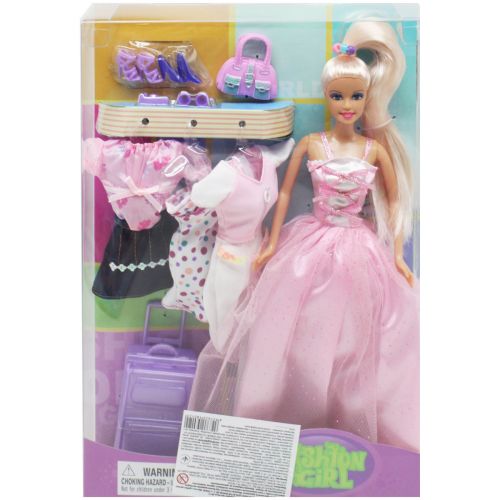 Кукла "Lucy" с аксессуарами, розовый (MiC)