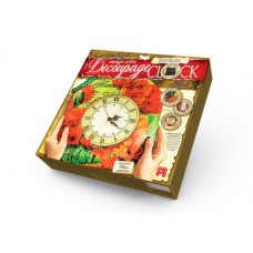 Комплект креативного творчества "Decoupage Clock Цветок любви", с рамкой