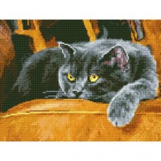 Алмазная мозаика "Сонный кот"