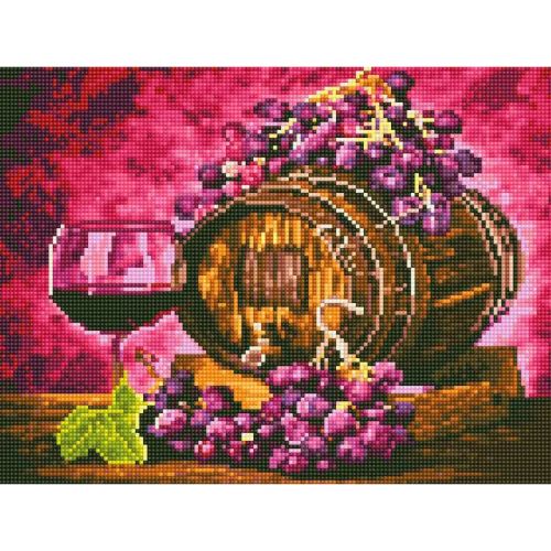 Алмазна мозаїка "Бочка з вином" (Rainbow Art)