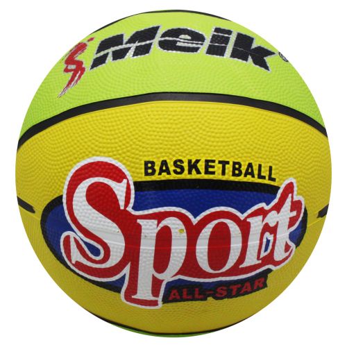 Баскетбольный мяч "Meik №7" (желто-салатовый) (MiC)