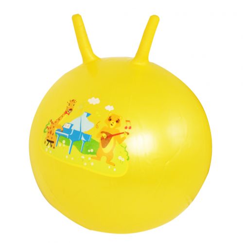 М'яч для фітнесу "Рога" 50 см, жовтий (MiC)