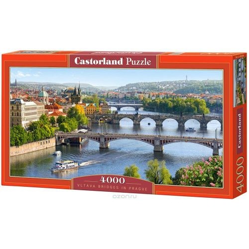 Пазли "Мости над Влтавою, Чехія" (4000 елементів) (Castorland)