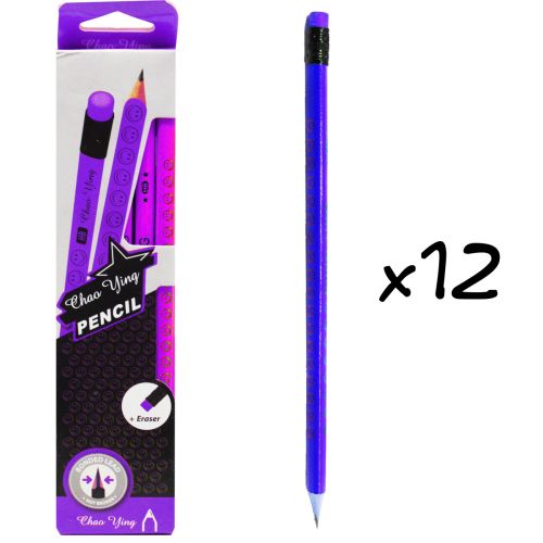 Простые карандаши "Chao Ying", 12 шт. (фиолетовый) (Chao Ying)