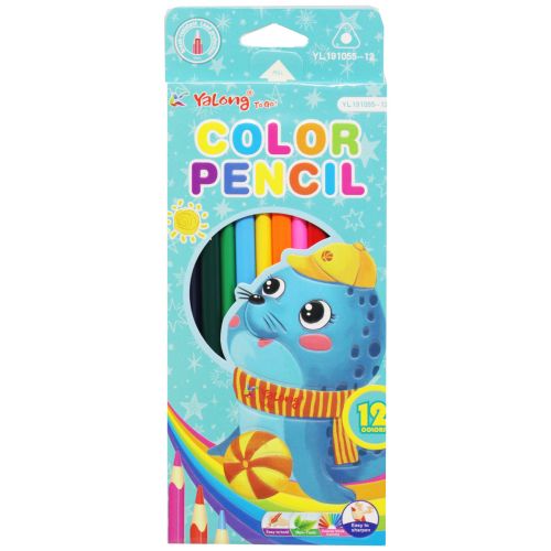 Кольорові олівці "Морж", 12 кольорів (MiC)