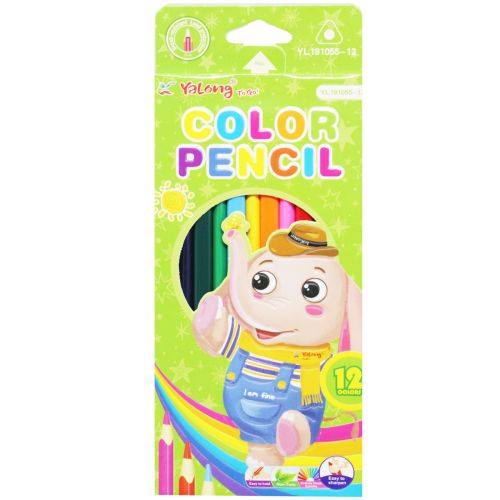 Кольорові олівці "Слоник", 12 кольорів (MiC)
