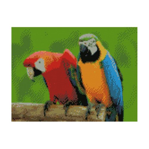 Алмазная мозаика "Яркие попугаи" (Strateg)