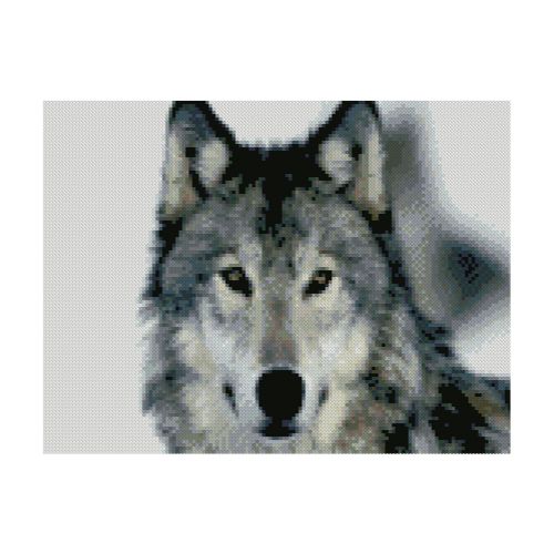 Алмазная мозаика "Красивый волк" (Strateg)