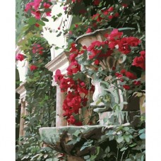 Картина по номерам "Сад красных цветов"