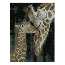 Алмазная мозаика "Жирафы"