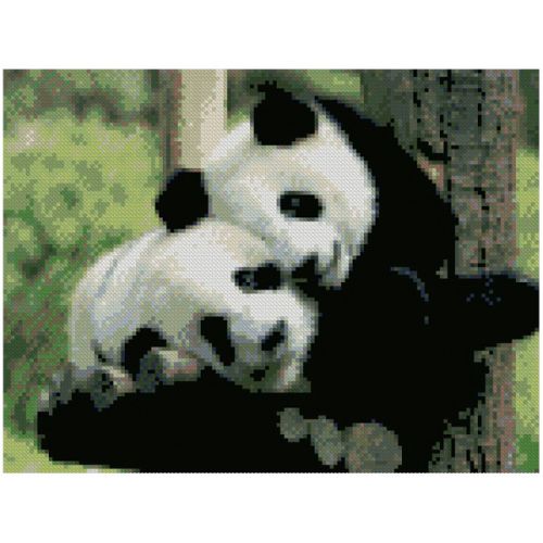 Алмазна мозаїка "Милі панди" (Strateg)