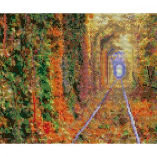 Алмазная мозаика "Осенний тунель" (Strateg)