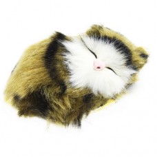 Сонный котик (полосатый коричневый)