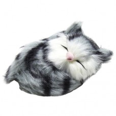 Сонный котик (полосатый серый)