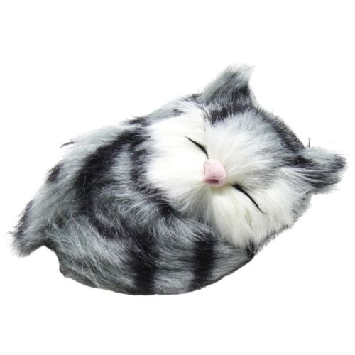 Сонный котик (полосатый серый) (MiC)