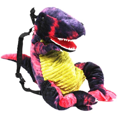 М'яка іграшка-рюкзак "Дінозавр: Ті-Рекс", чорно-рожевий (MiC)