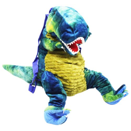 М'яка іграшка-рюкзак "Дінозавр: Ті-Рекс", синьо-зелений (MiC)