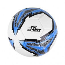 Мяч футбольный "TK Sport", бело-синий