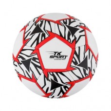 Мяч футбольный "TK Sport", бело-красный