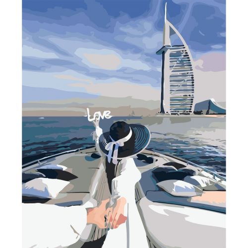 [0173] Картина по номерах 0173 ОРТ кол. Канікули в Дубаї 40*50 (MiC)