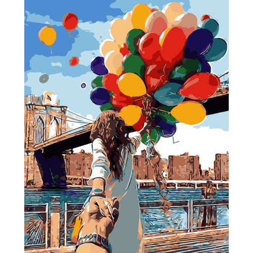 [0238] Картина по номерах 0238 ОРТ Красочные воздушные шары 40*50 (MiC)