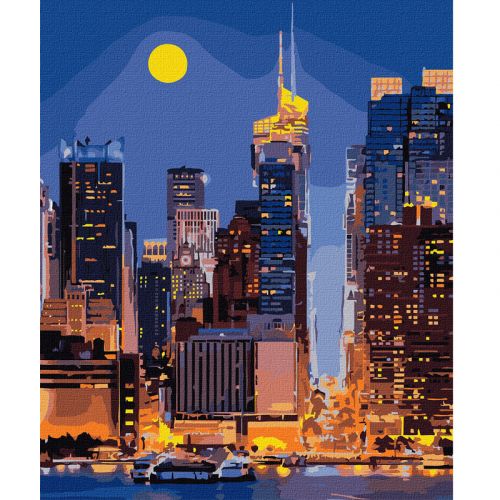 Картина по номерам "Улицами Манхэттена" ★★★★★ (Идейка)