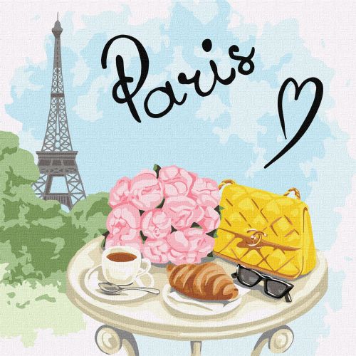 Картина по номерам "Утро в Париже" ★★★ (Идейка)