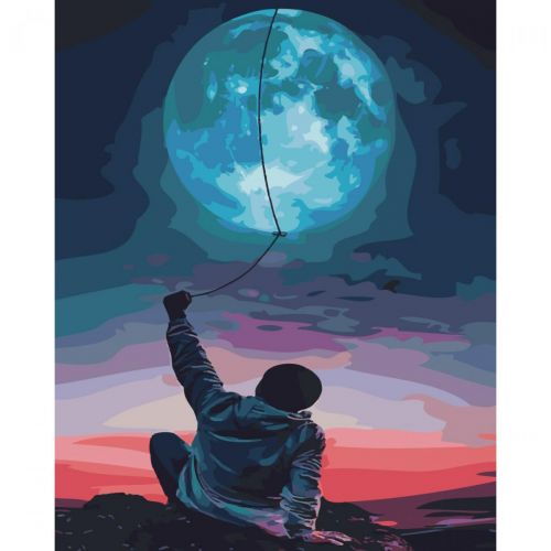 Картина по номерам "Достать до Луны" (Strateg)