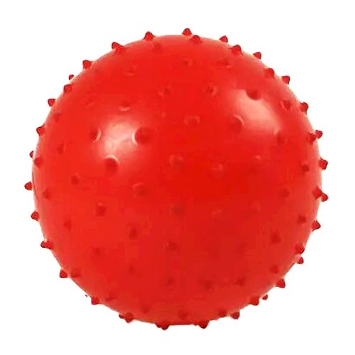 Мяч с шипами красный, 10 см (MiC)
