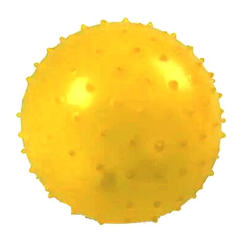 Мяч с шипами желтый, 10 см (MiC)